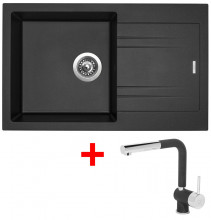 Sinks LINEA 780 Metalblack + Mix 3 P GR 